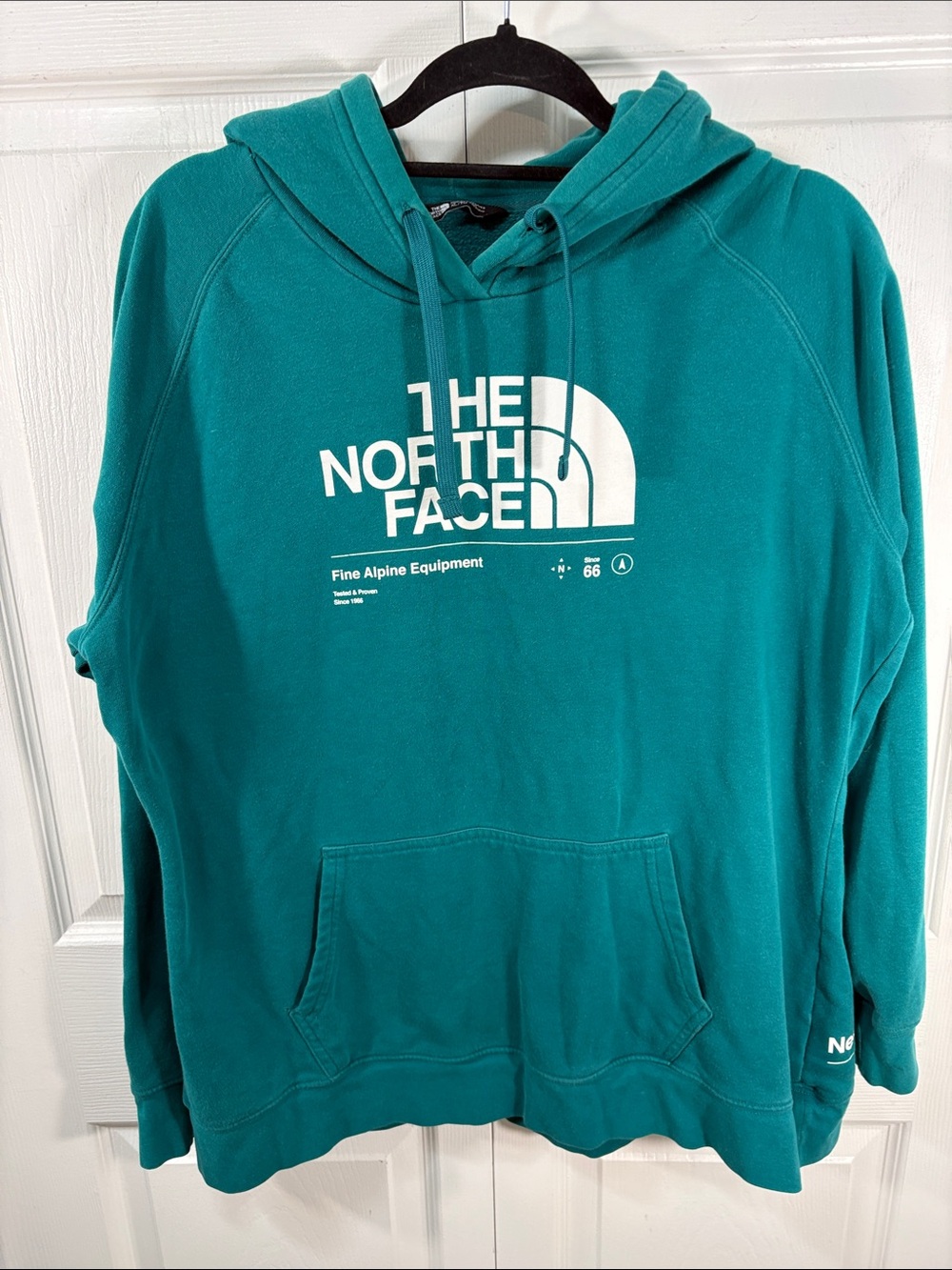 The North Face Teal Green Logo Pullover Hoodie